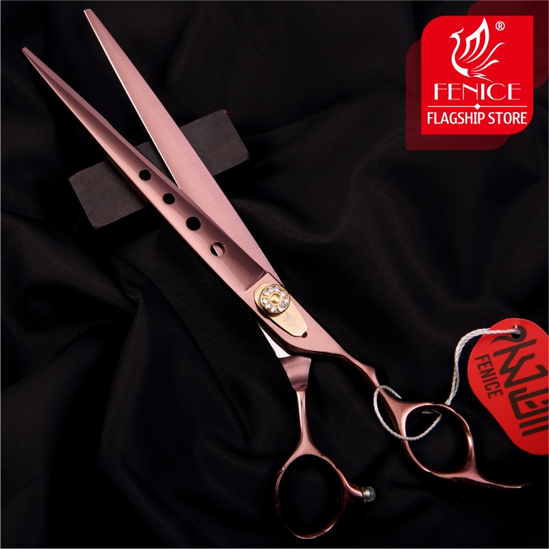 Fenice Professionele High-End 7.0 7.5 8.0 Inch Pet Hond Kat Grooming Knippen Schaar Rechte Hond Schaar Grooming Schaar