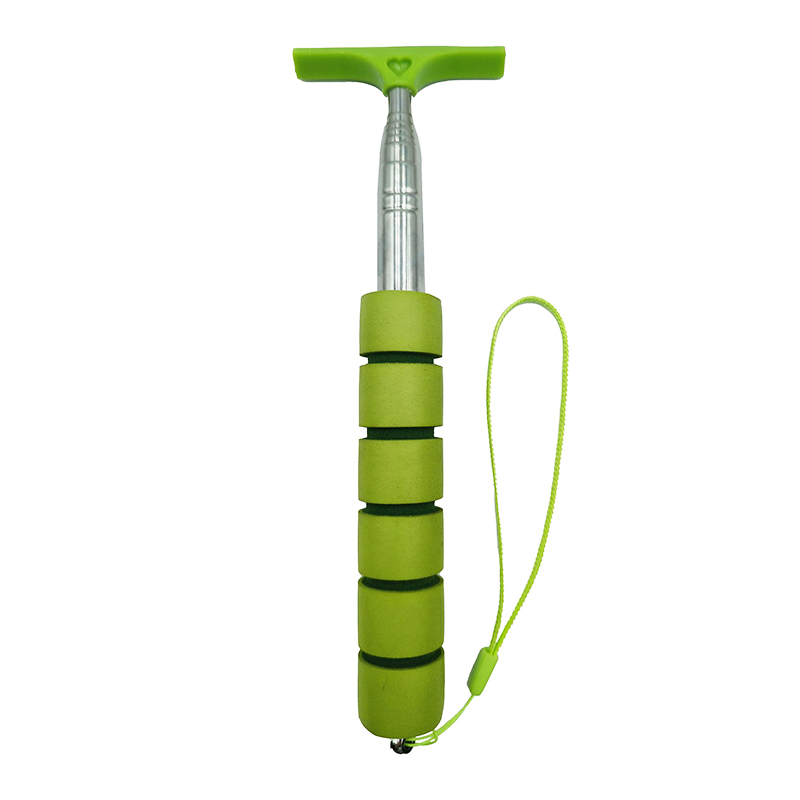 Car Rearview Mirror Wiper Telescopic Auto Mirror Squeegee Cleaner 98cm Long Handle Car Cleaning Tool Mirror Glass Mist Cleaner: WHITE
