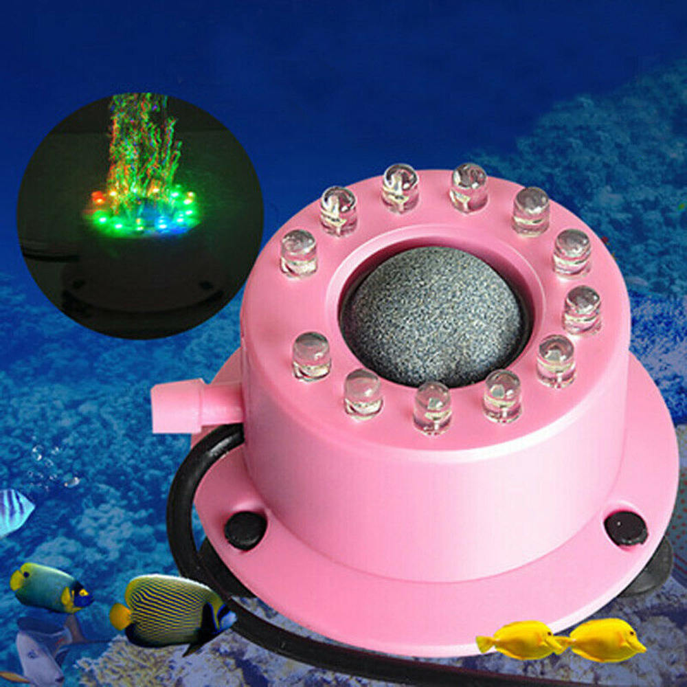 Mini Kleurrijke Lamp Aquarium Accessoires Aquarium Accessoire Aquarium Decoraties Plastic Luchtgordijn Bubble Steen