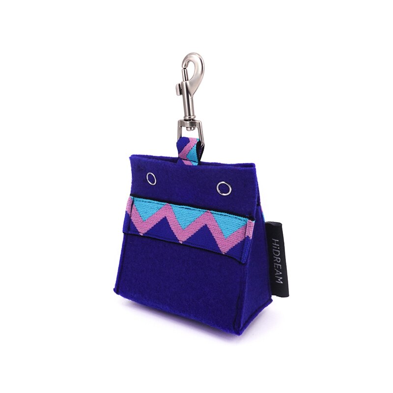 Hidream-Bolsa para popó portátil para mascotas, Bolsa para popó principal de Protección Ambiental para caminar al aire libre, gatos y perros: Blue
