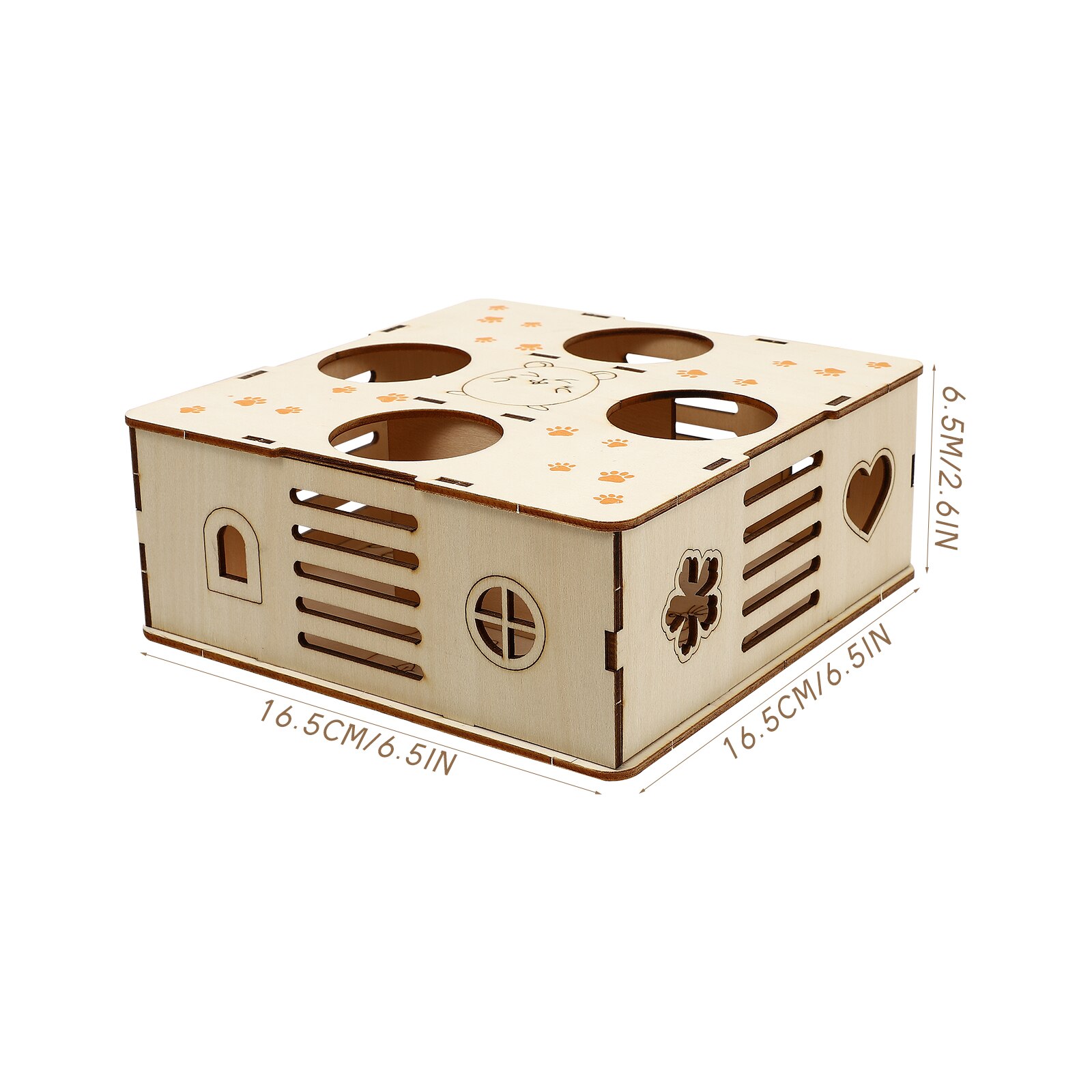 1Pc Hamster Maze Durable Natural Practical Wooden Tunnel Maze Small Pet Accessory