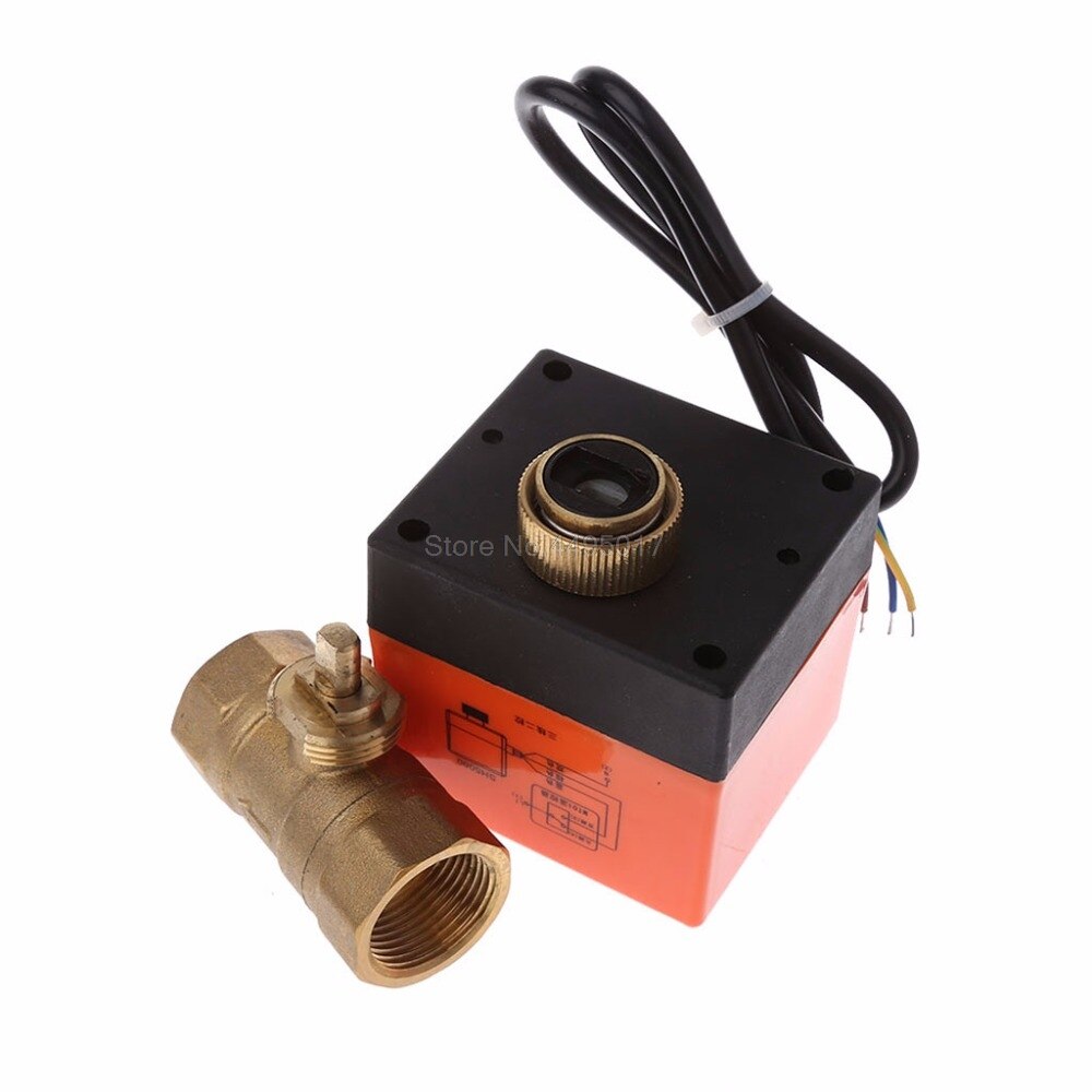 Electric Motorized Brass Ball Valve DN15/DN20/DN25 AC 220V 2 Way 3-Wire with Actuator Valves