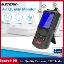 Multifunctional CO2 Meter co2 Sensor Air Monitor TVOC Meter Carbon Dioxide Sensor Temperature Humidity Measuring Device