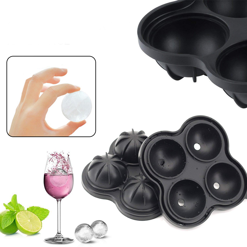 6 cellules grande sphère glace Cube plateau whisky vin Cocktail fête Bar accessoires grand fabricant de glaçons Silicone moule