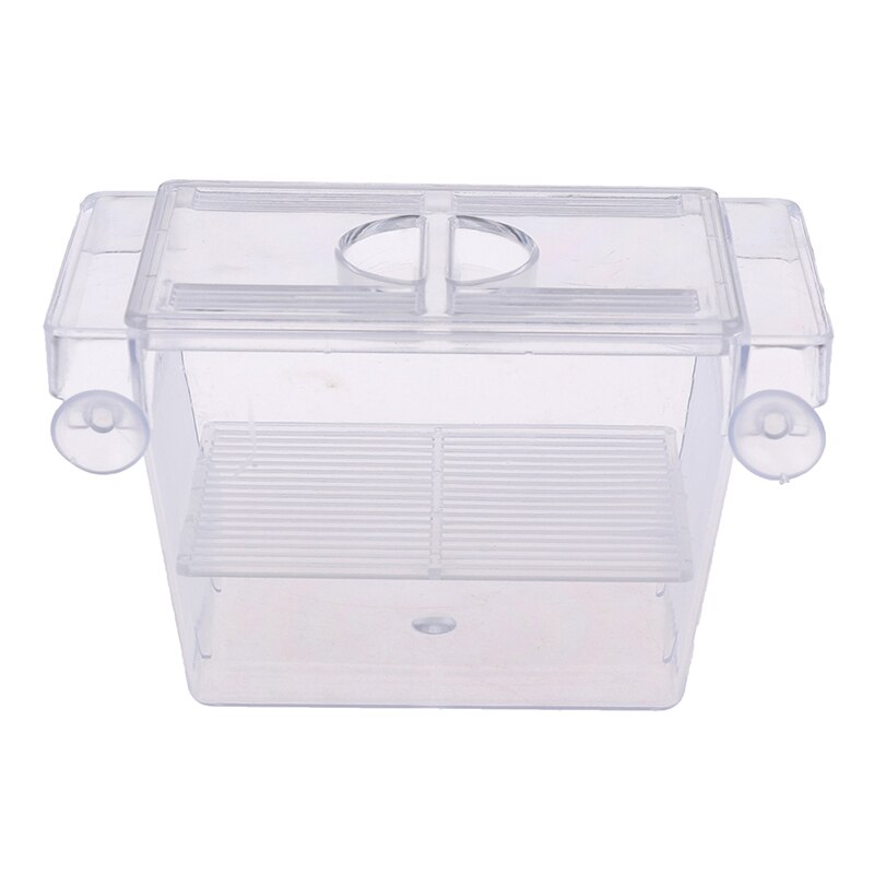 Aquarium Fish Tank Guppy Double Breeding Breeder Rearing Trap Box Hatchery