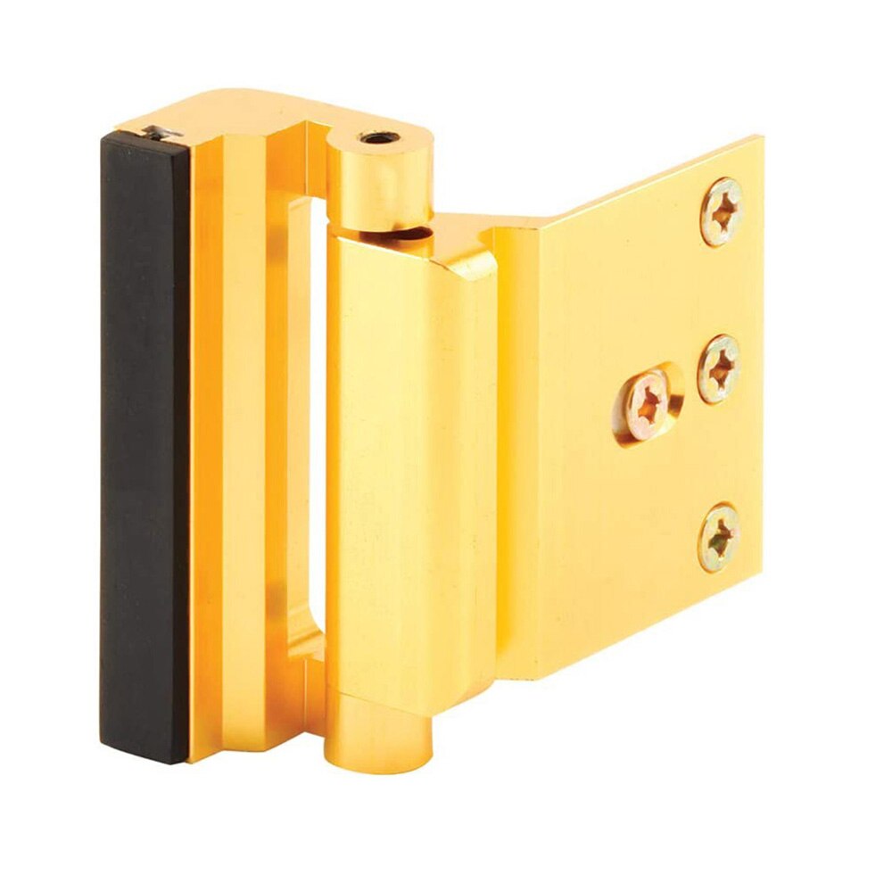 Defender Security Door Reinforcement Lock Add Extra High Security For Baby Infant Safty Aluminium Alloy Door Stopper Hardware: gold