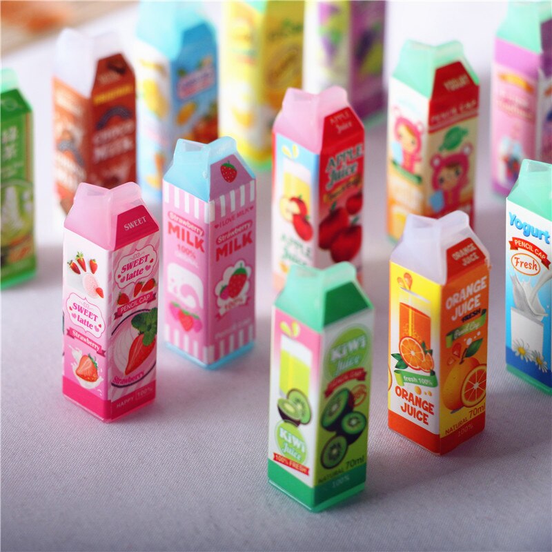 Cute 4Pcs Dollhouse Food 1:12 Scale Milk Carton Bottle Drink Cup Pretend Foods For 1/12 Miniature Doll House Kitchen Accessories