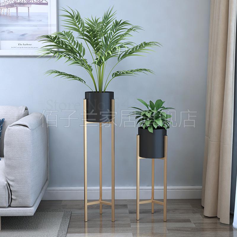 499 żelazny stojak na kwiaty dom salon kreatywny zielony koperek nordycki w kwiaty robić postawienia na półkę podłoga ins nowoczesny prosty złoty kwiat stojak na donicę