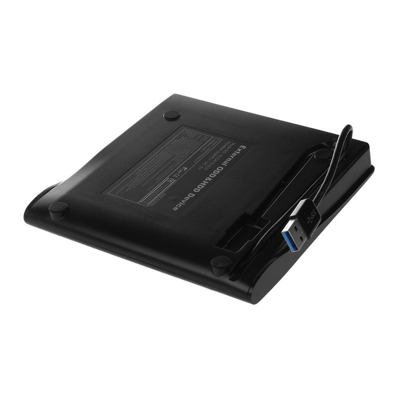semoic USB 3.0 Mobile External Case For 12.7mm SATA CD DVD BD-ROM BD-RE Drive BK Useful