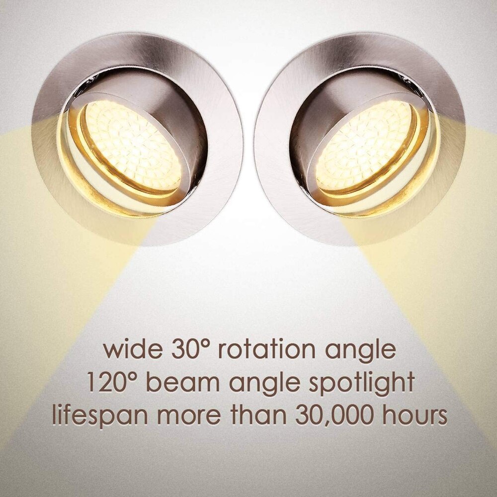 LED Recessed Spotlight 4W Ultra Slim Downlight Rot... – Grandado