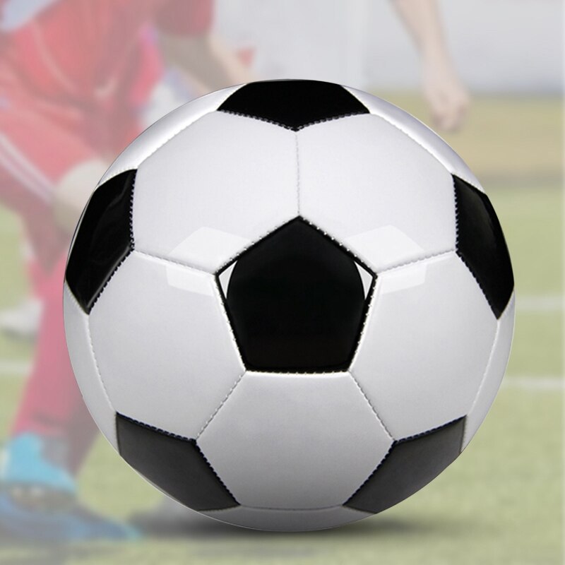 Bolas de fútbol de entrenamiento , de cuero PU, color blanco y negro, tamaño 5