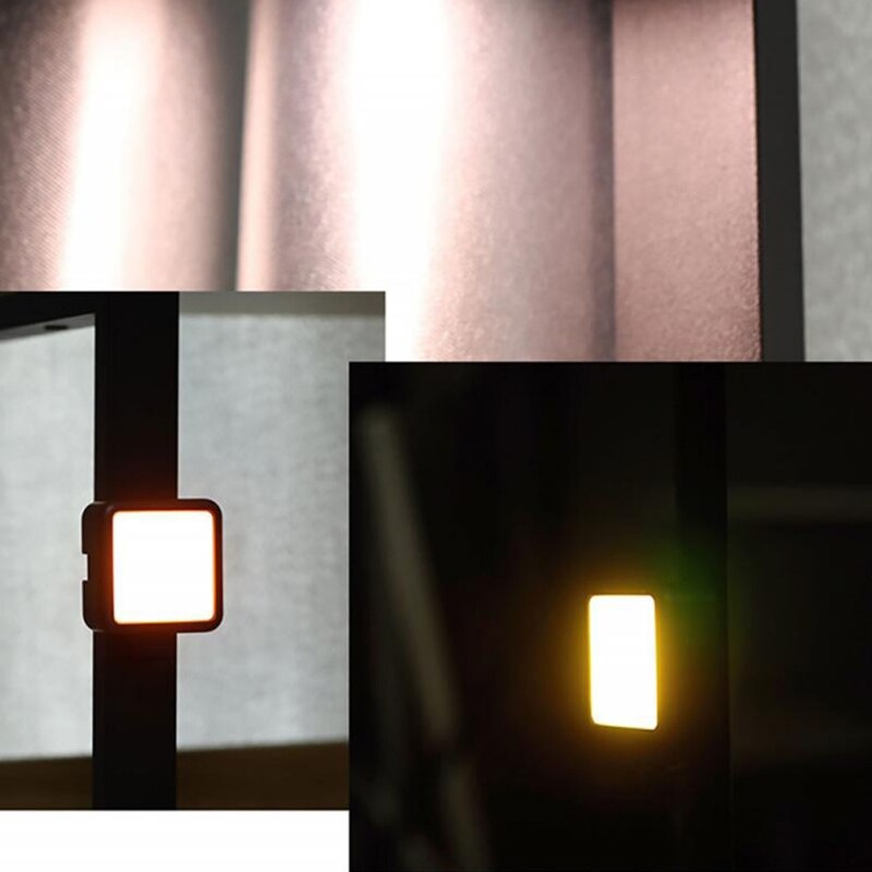 Praktische  n69 mini-rgb-led-videoleuchte, fotoleuchte, 360 °-vollfarbeinstellung, blitzschuh , 2500-9000k magnete