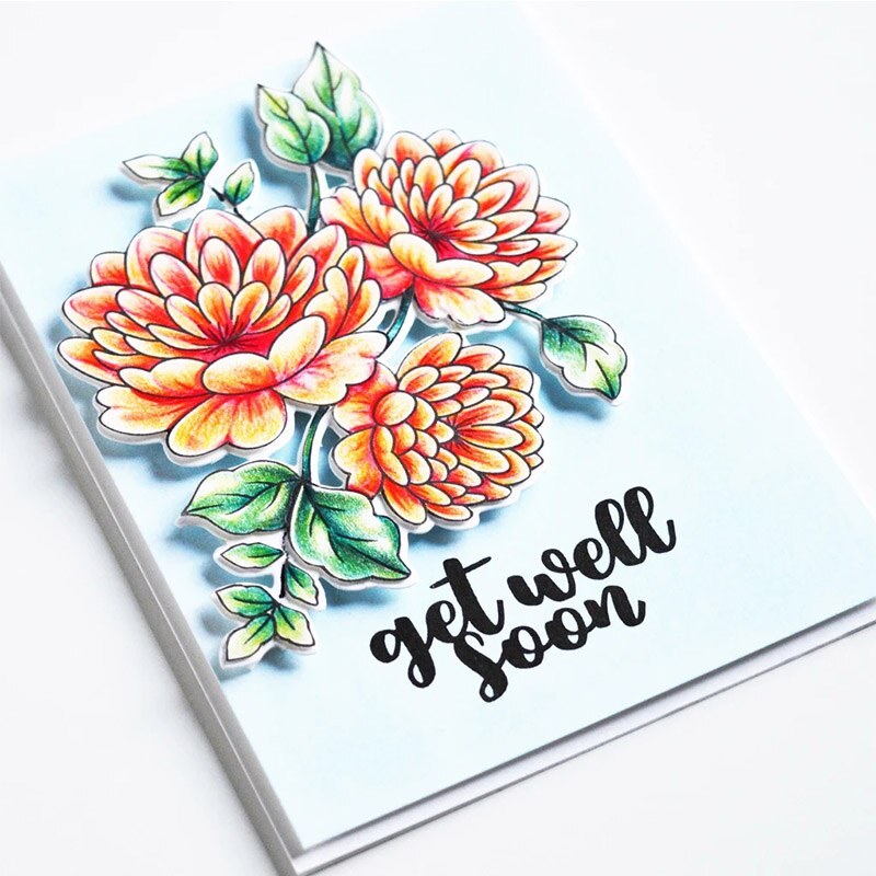 Clear Stamps Get Well soon Happy Birthday Thank You Words For DIY Scrapbooking Cards Making Craft Stamp