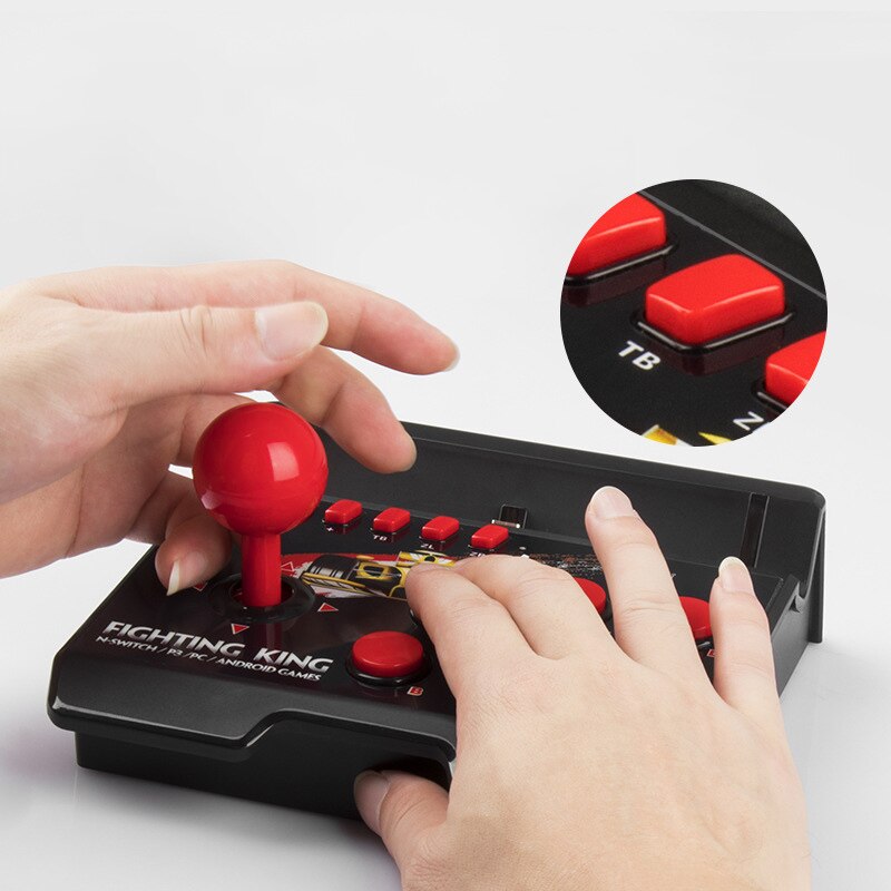 Mini Arcade Stick Voor Nintendo Switch/Schakelaar Lite, Mini Fighting Stick Voor Nintendo Switch Vechten Games