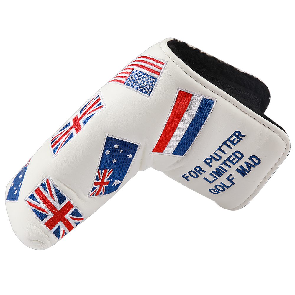 Rivierkreeft Pu Lederen Golf Blade Putter Headcover Golf Club Head Covers Putter Cover Magic Tape Sluiting Voor Titleist