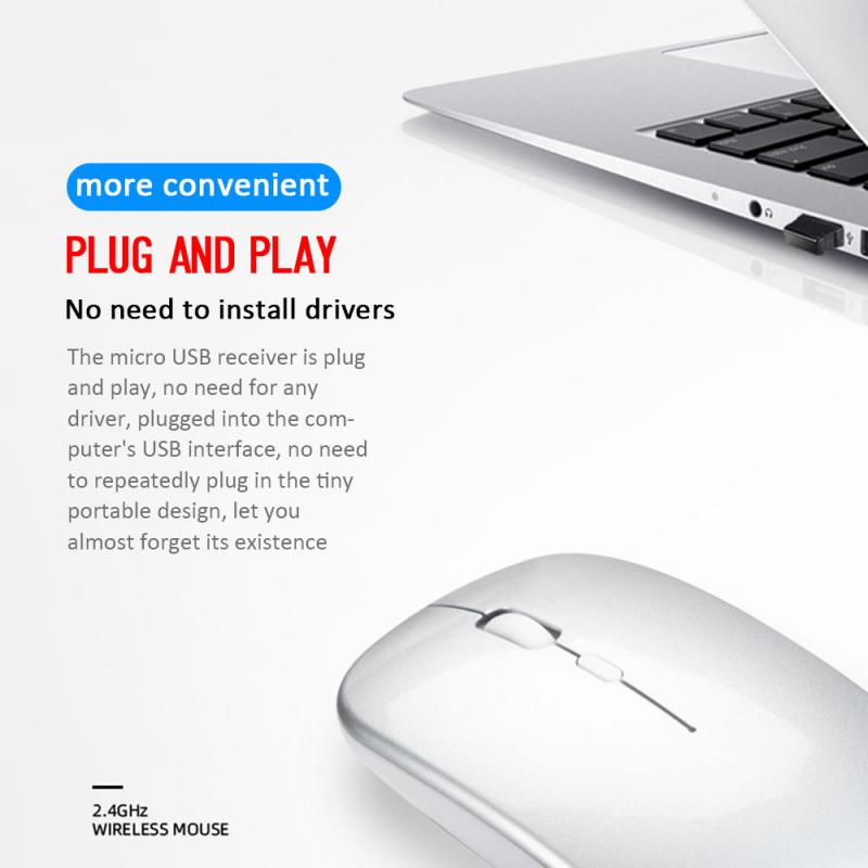 Silent Dual Mode Wireless Mouse Bluetooth 5.0 Wireless Mice For PC Laptop Desktop Mouse Computer Peripherals