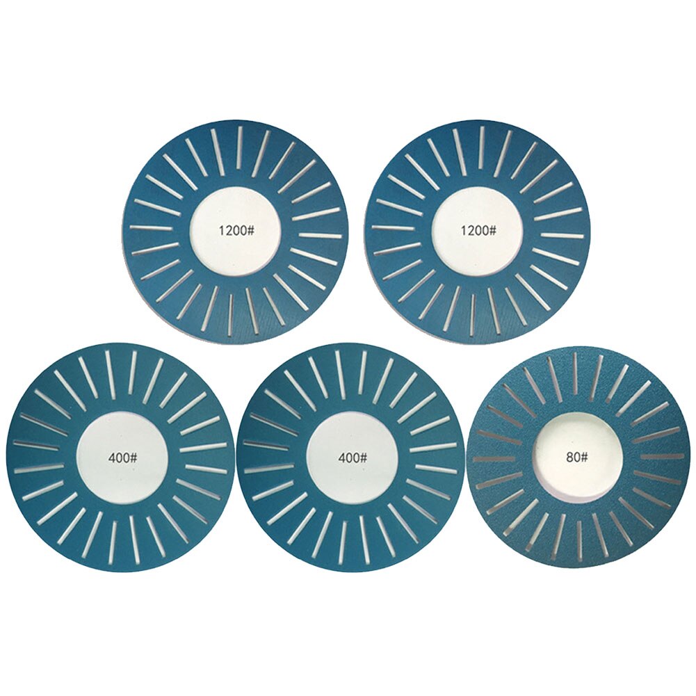 5pcs Slotted Abrasive Kits Hardware Sanding Paper Blue 25 Holes Sandpaper Disc Durable Home DIY For Work Sharp WSSA0002002