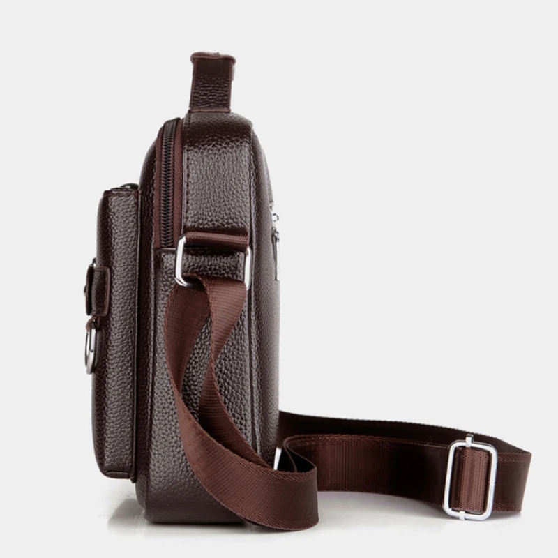 2024 Mannen Schoudertas Voor 10.4 "Ipad Pu Leer Zakelijke Handtassen Mannen Messenger Bags Mode Man Crossbody tas