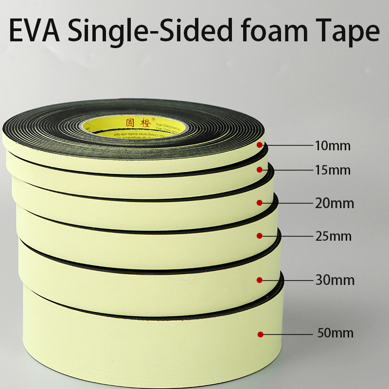 EVA Foam Adhesive Tape Moisture Proof Shockproof Friction Protection Preservative Tape Seal Single Sided Self-adhesive Foam 5M
