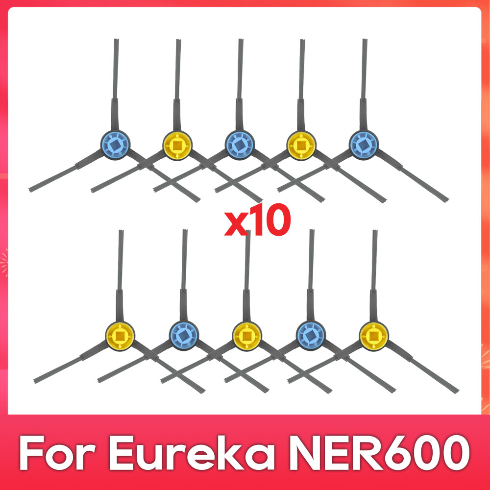 Compatível com ( Eureka NER600 ) Kit de Substituição de Peças: Rolo, Escova Principal e Lateral, Filtro HEPA, Pano de Mopa, Peças de Reposição para Aspirador de Pó Robô: Luz amarela