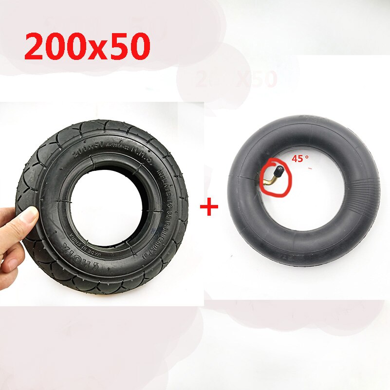 200X50 Front Wheel for Electric Scooter Balancing Car 8 Inch 8x2 Inflatable Tire Wheels: inner outer tire A