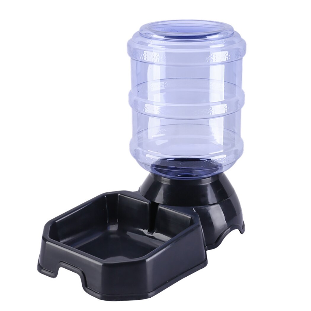 Hund automatisk vattenmatare 3.8l matförvaring hink katt vatten dispenser liten teddy husdjur matning vattning leveranser: 6