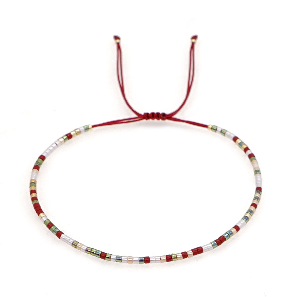 Go2boho Miyuki Bracciale con perline Pietra di moda Gioielli con perle Perline Gioielli Braccialetti semplici vintage Pulsera di alta qualità: Luce di Colore Giallo Oro