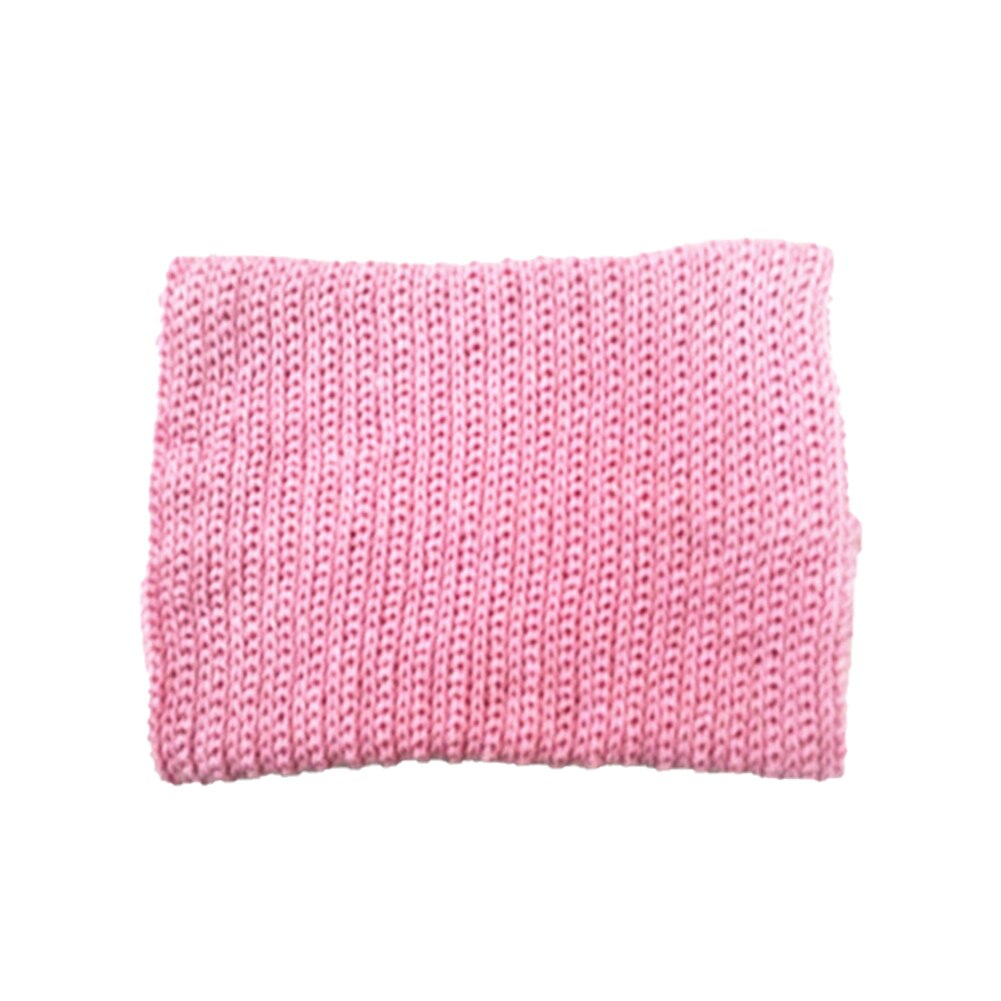 bébé hiver écharpe pour garçons filles brossé tricot cou plus cercle enveloppement bébé bénitier boucle Snood châle écharpe unisexe: Rose