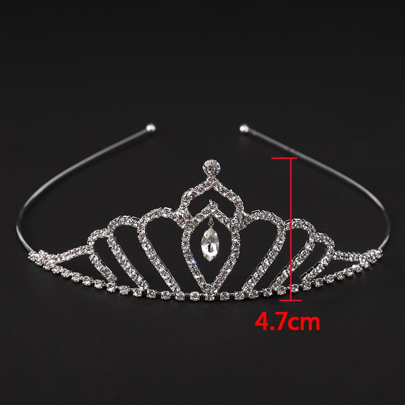 AINAMEISI Crystal Princess Crown Girls Tiaras Hair Accessories Rhinestone Bridal Headband Women Wedding Hair Jewelry