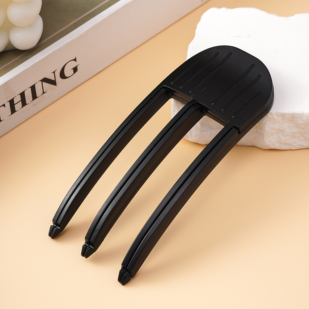 Fluffy Hairpin Curling Bangs Clips Hair Roots Volumizing Hair Clips Women Curling Fixed Shape Clips Volume Hair Roller: black