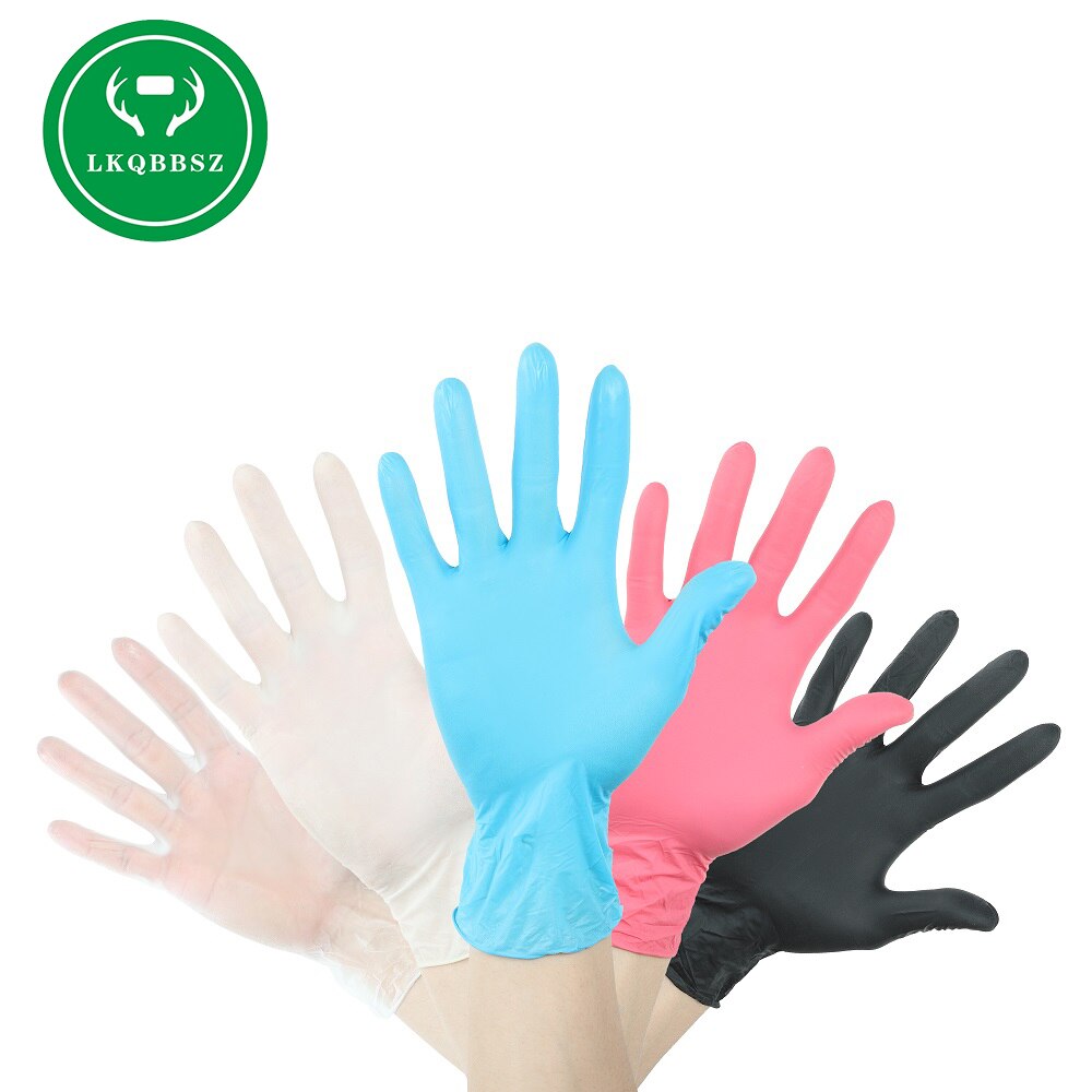 PVC Gloves Disposable Anti-Static Plastic Gloves Mask For Food Cleaning Cooking Kitchen Accessories 20/50/100PCS