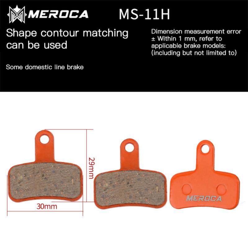 Pastillas de freno de bicicleta para BB5 M355 XT M446, piezas de bicicleta de montaña, pastillas de freno de disco orgánico de resina para ciclismo de carretera: MS-11H