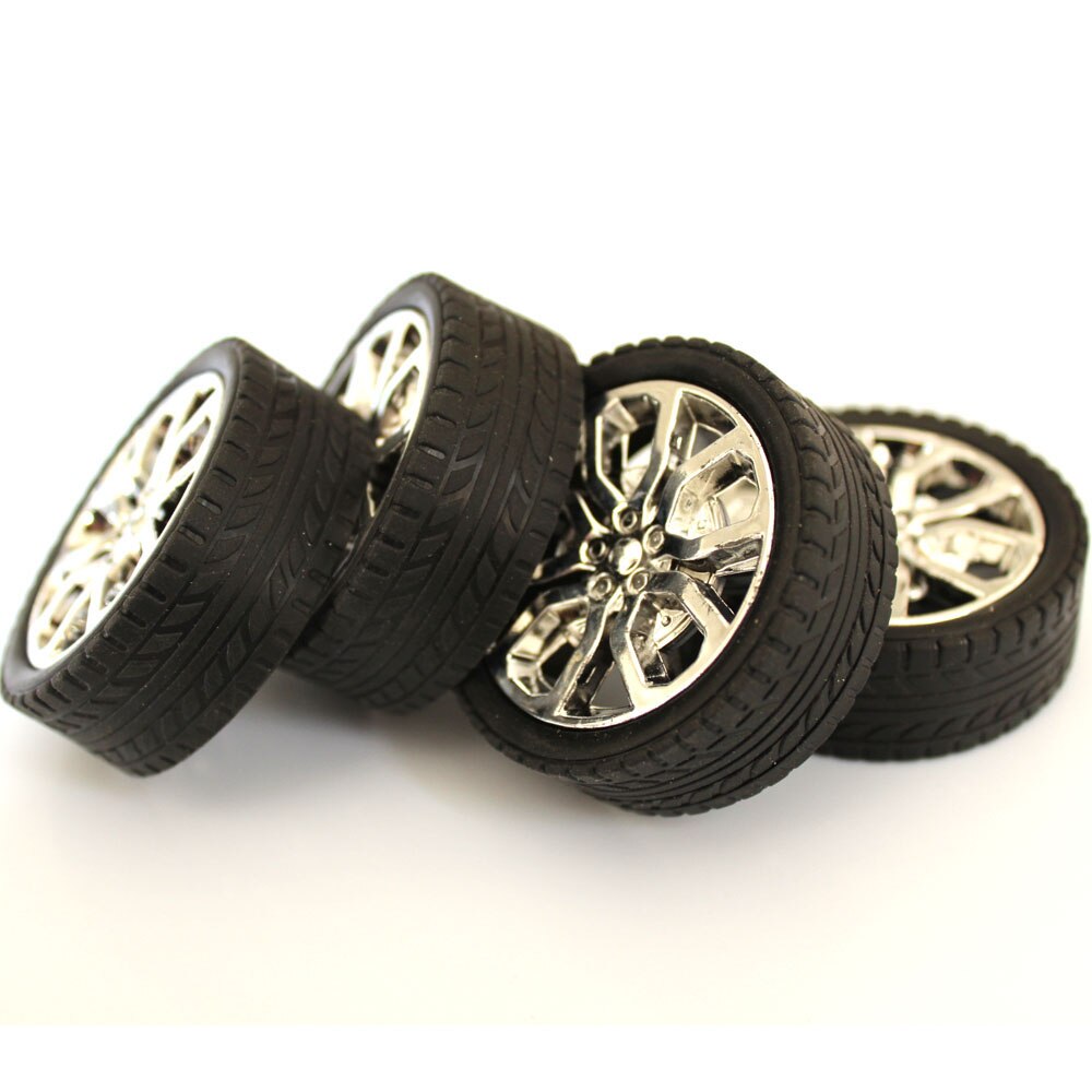 2.5*45mm roues en caoutchouc jouet en plastique petite roue modèle faisant des accessoires technologie petits matériaux de fabrication