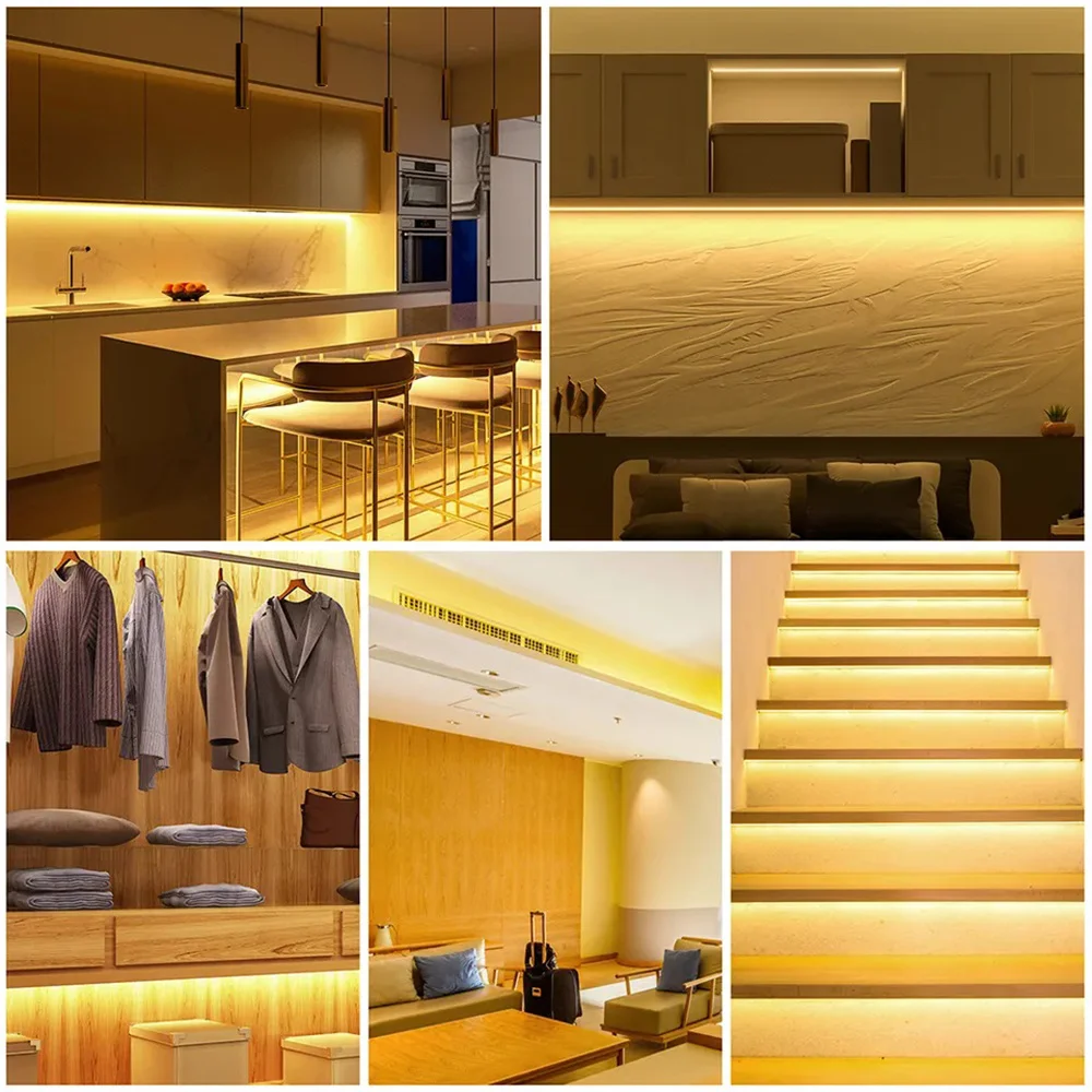 220v cob led strip selvklæbende høj lysstyrke led strip til rum vandtæt led strip fleksibel bånd til have udendørs belysning