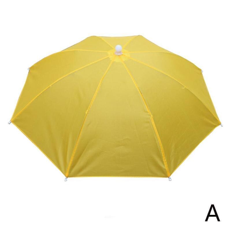 Chapeau de parapluie de pluie portable, pliable, extérieur, soleil, camping, chapeaux d'ombre, tête, plage, vêtements de sauna, accessoire étanche Fishi R7I0: Lavande