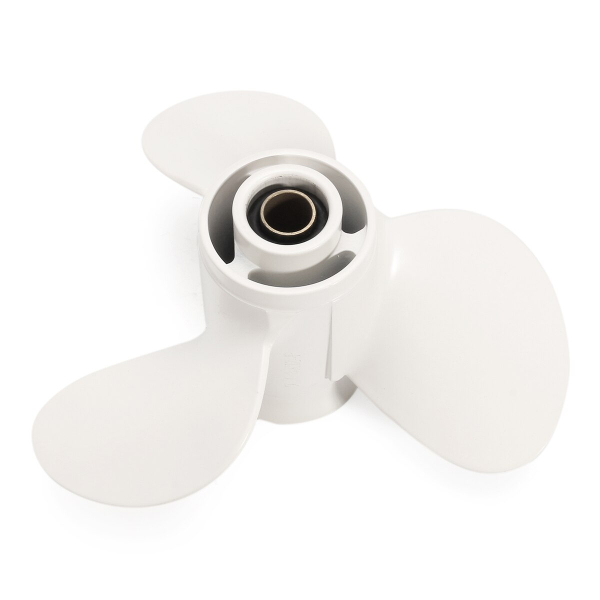 Båd påhængsmotor propeller 20-30h til yamaha 9 7/8 x 10 1/2 f aluminium 8 spline tænder diameter 235mm hvide 3 blade