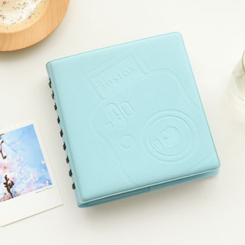 3 Inch Mini Fotoalbum 68 Zakken Fotoalbum Voor Fujifilm Instax Mini 12/11/7/40/90 Instax Mini Film Papier Macaron Kleur Album: WHITE
