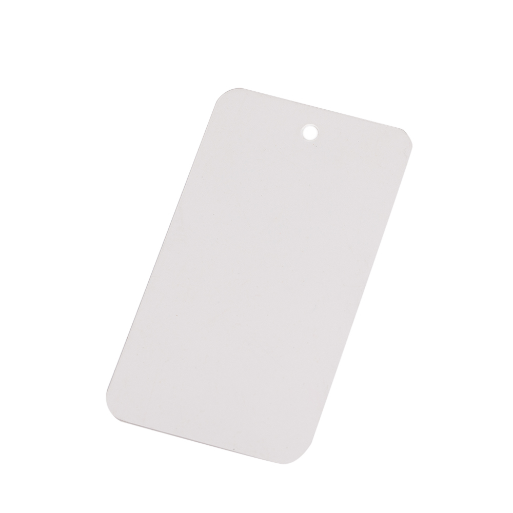 50Pcs 5x9cm Blank Matte PVC Plastic Plastics Waterproofing Hang Tag DIY With Hole Garment Jewelry Label Display Packaging: M / Gold
