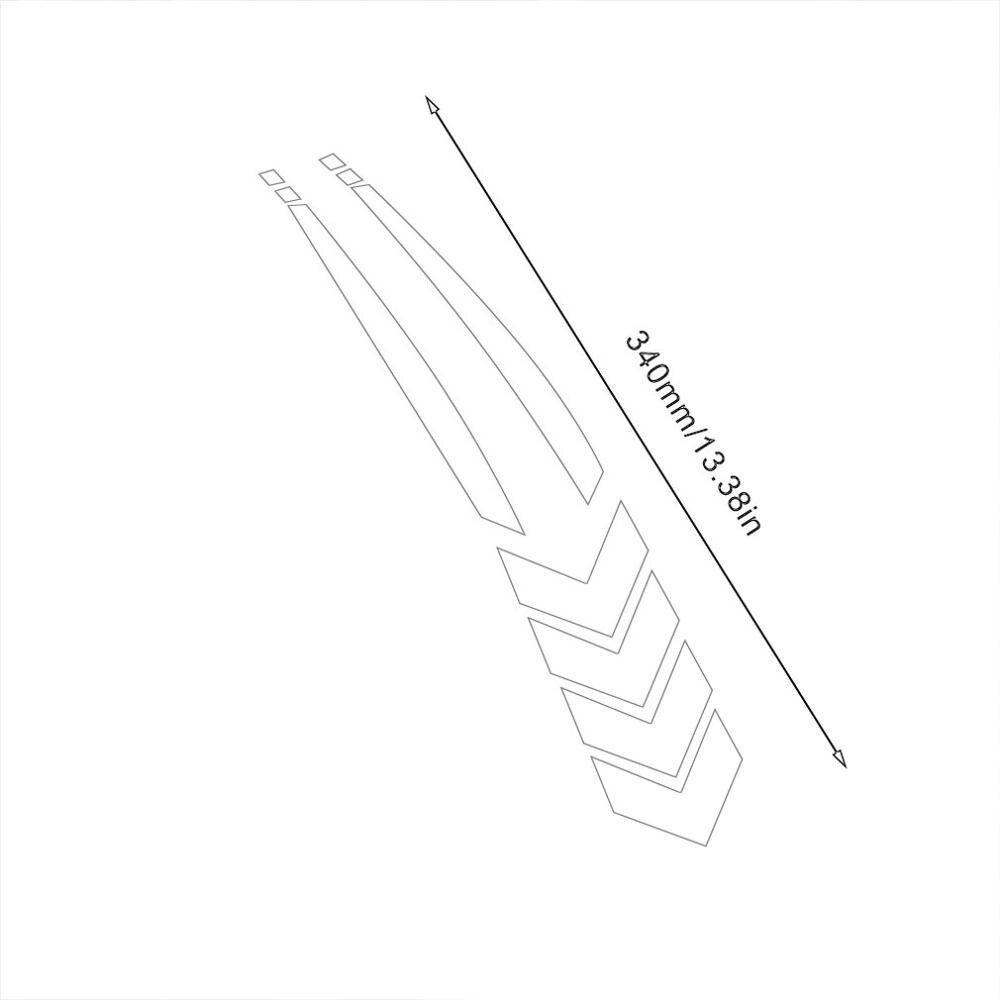 Pegatinas reflectantes a rayas para guardabarros de coche, pegatinas de línea para motocicleta, impermeables, antiarañazos