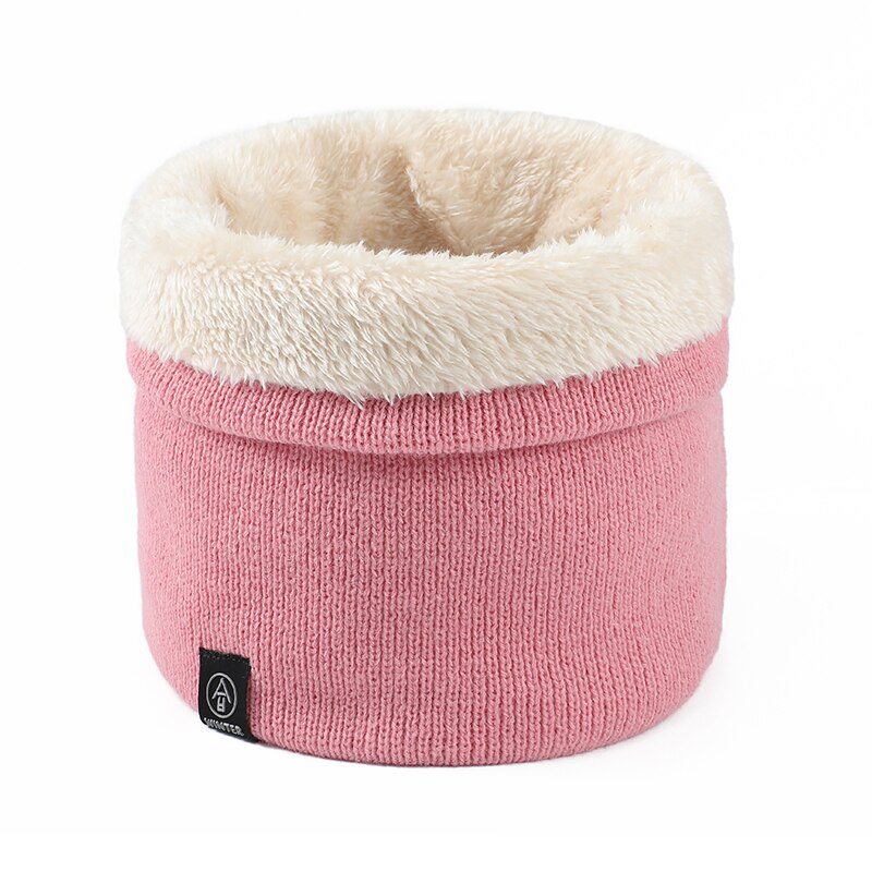 Female Winter Warm Scarf Solid Chunky Cable Knit cotton Snood Infinity Neck Warmer Cowl Collar Circle Scarf Women Men