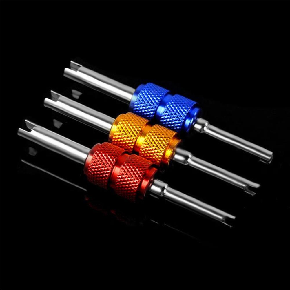Aleación de aluminio para coche, llave A/C para aire acondicionado, núcleo de válvula Extractor de neumáticos, herramienta de reparación de aire acondicionado de coche, herramientas