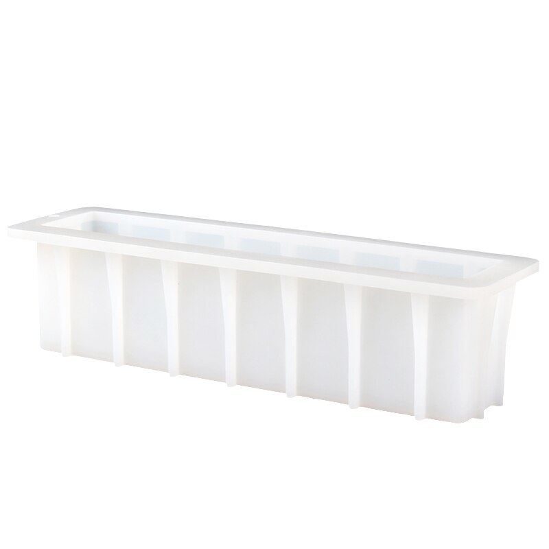 Nicole Zeep Siliconen Mal 12 &#39;&#39;Wit Rechthoekige Handgemaakte Swirl Soaps Maken Tool Mould