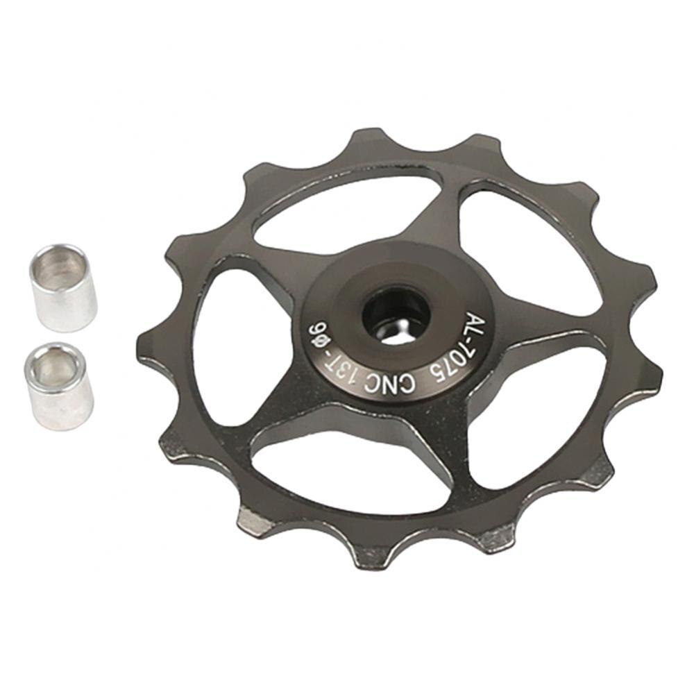Rear Derailleur MTB Replacement Aluminum Alloy Road Bike 11T/13T Guide Cycling Wheel Pulley Bicycle Accessories Parts: Titanium 13T