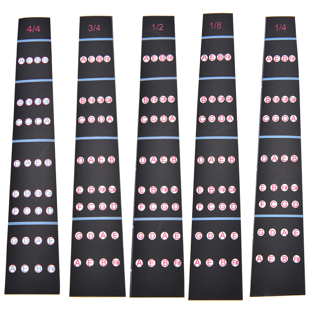 1/8-4/4 Viool Intonatie Stickers Fretboard Marker Beginners Leren Viool Toets Sticker Viool Onderdelen Accessoires