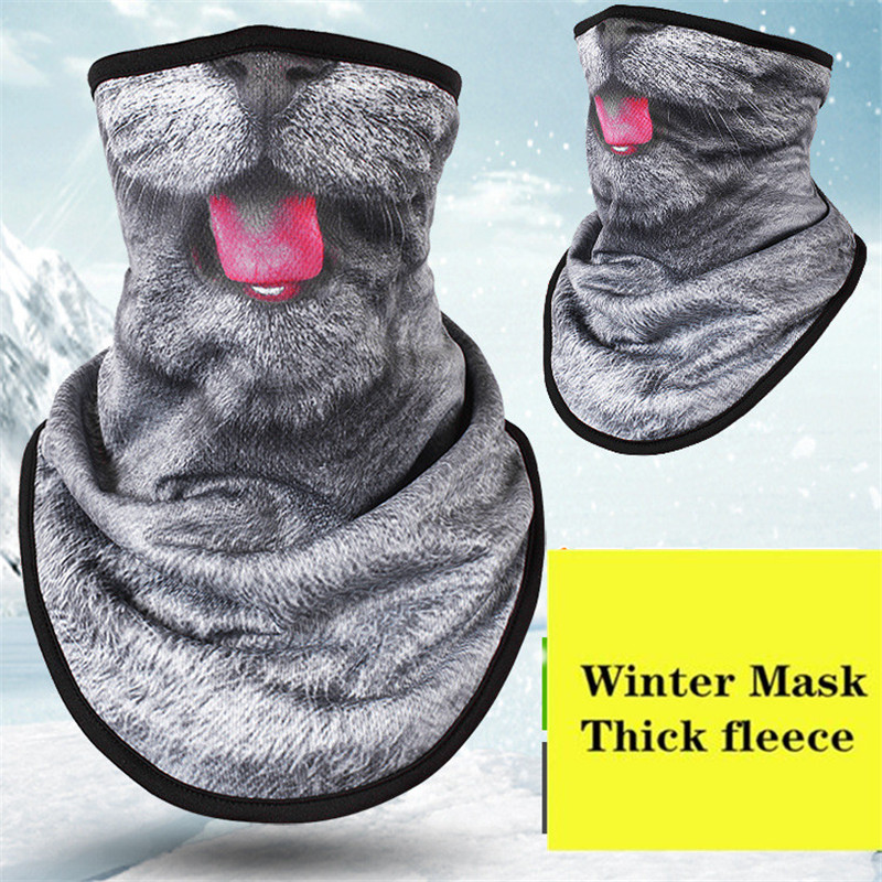 Winter Fleece Ski Scarf . Cycling Snowboard Bandana Headwear Mask Neck Triangle Thicken Warm Windproof Women Men Funny Bibs: NO.15