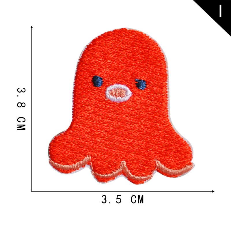 Octopus Sushi Pizza Borduren Patch Strijken Op Japanse Voedsel Leuke Applicaties Kleding Stickers Badges Voor Tassen Schoenen Plakboek: I
