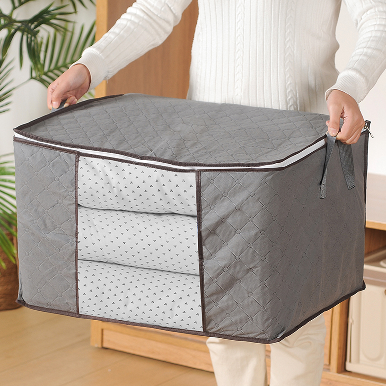 4 Stks/set Opvouwbare Dekbed Deken Opbergtas Huishouden Kleding Box Stofdicht Quilt Beha Sokken Kleding Opslag