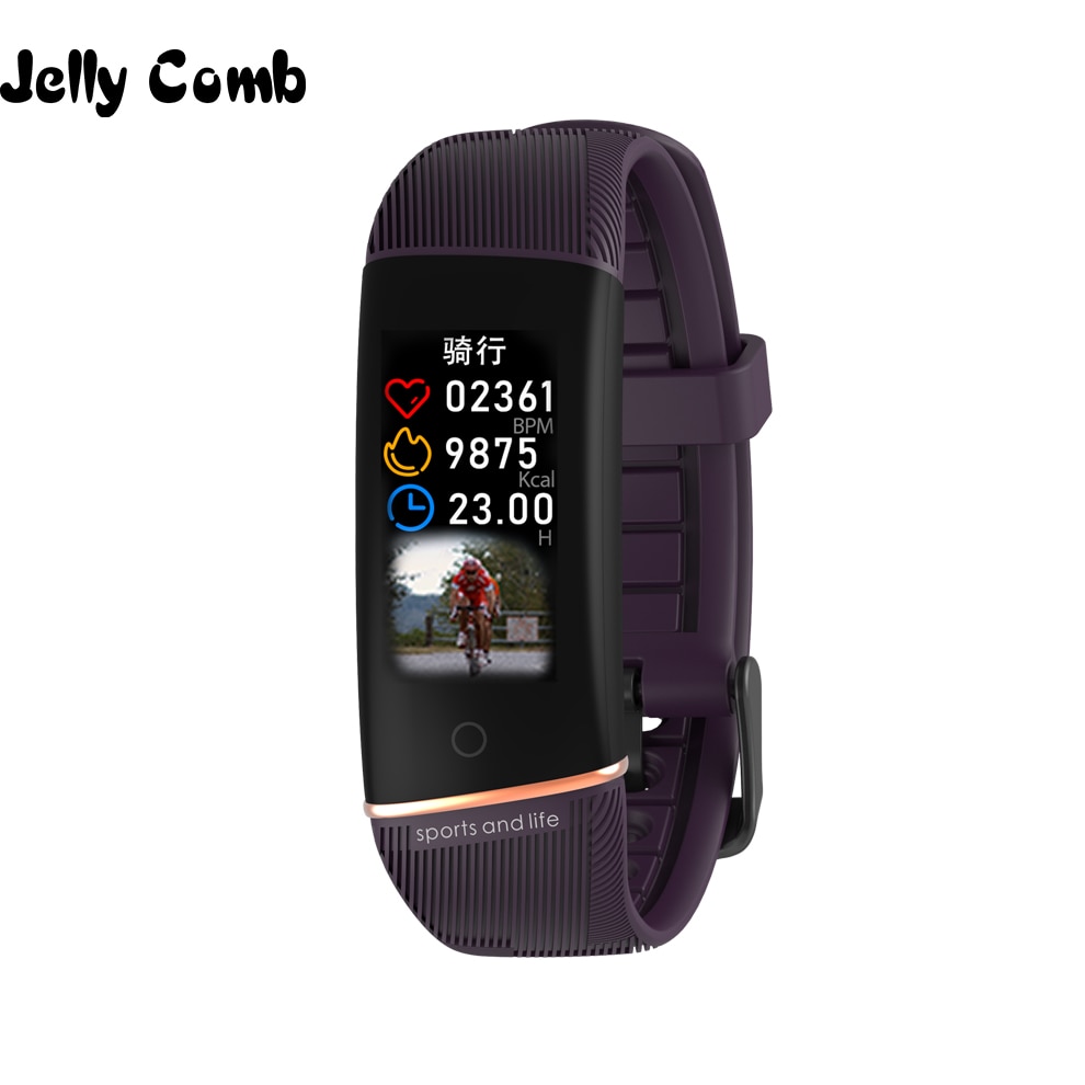 Jelly Comb Men Sport Smart Bracelet Fitness Track Heart Rate Monitor Smart Band Waterproof IP67 Smartband Women Watch for iOS