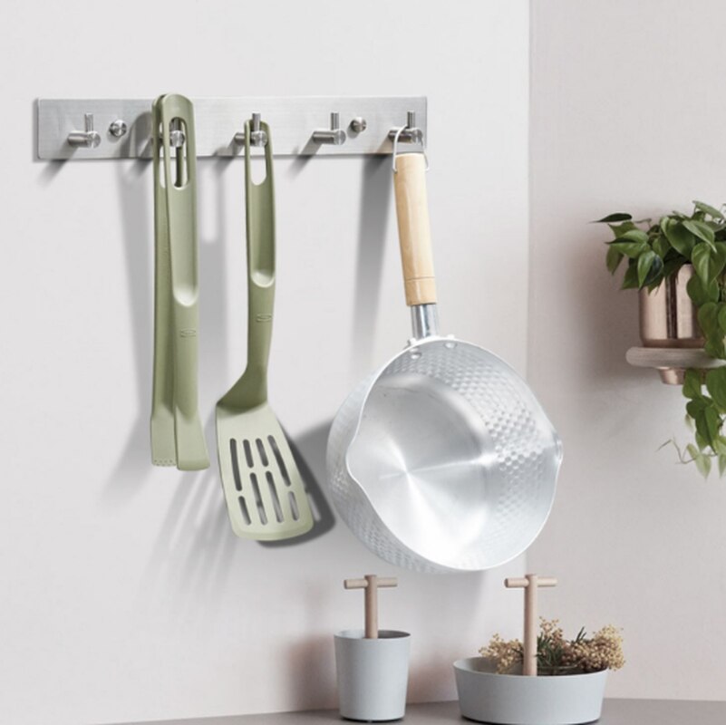 Rustproof SUB 304 Stainless Steel 3m Sticker Wall Mounted Hooks Rail Bathroom Kitchen Bar Wall Hook for Clothes Keys Towel WF