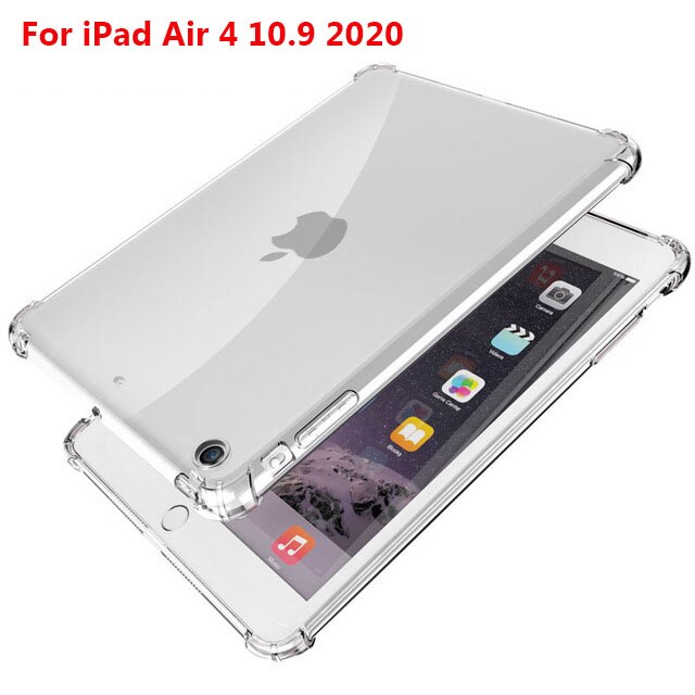 Coque transparente pour ipad mini 1 2 3 4 5 9.7 pouces air 1 2 3 4 pro 10.5 11 12.9 pouces, coque transparente pour ipad air 4 10.9: Air 4 10.9